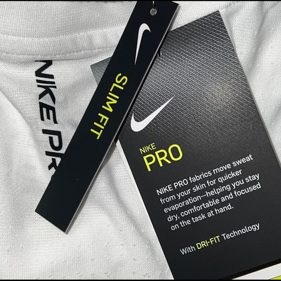 Nike Pro Tank Top Mens Size XXL 2XL White DriFit CZ2272-100 New - Picture 8 of 10